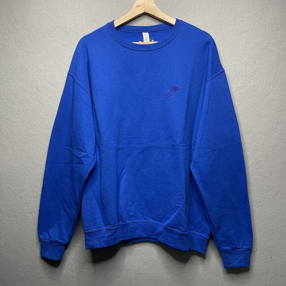 Bitbird Royal Blue Crewneck Sweatshirt Large - Picture 1 of 6